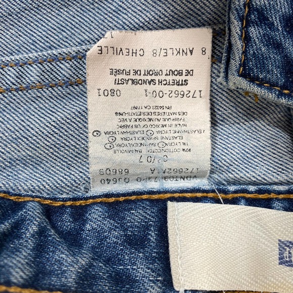 Gap Flare Woman's Stretch Sandblast Regular Cut Jeans Sz 8 - Picture 7 of 8